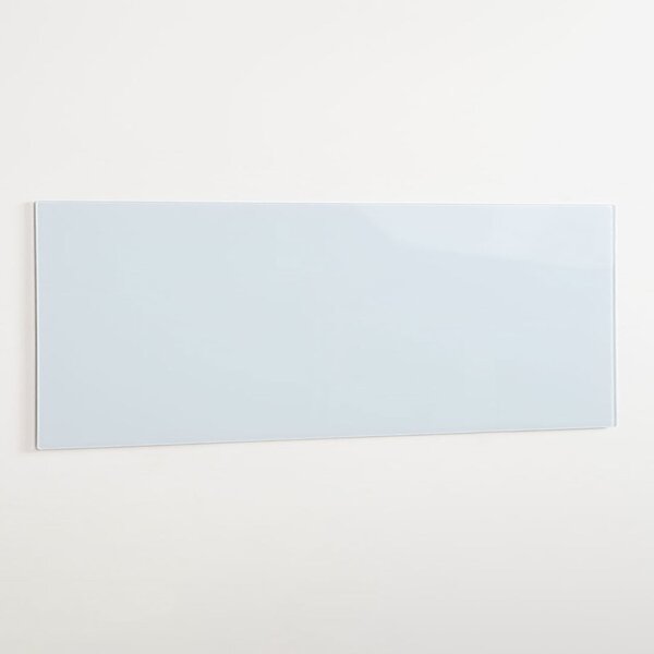Lavagna magnetica in vetro temperato 200x100 cm, bianca, senza bordi, retro in acciaio zincato per ufficio e casa