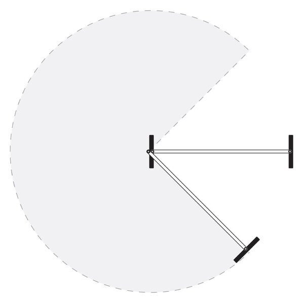 Parete divisoria doppia autoportante in lamiera microforata magnetica, alluminio silver, 210x190 cm - WHL213
