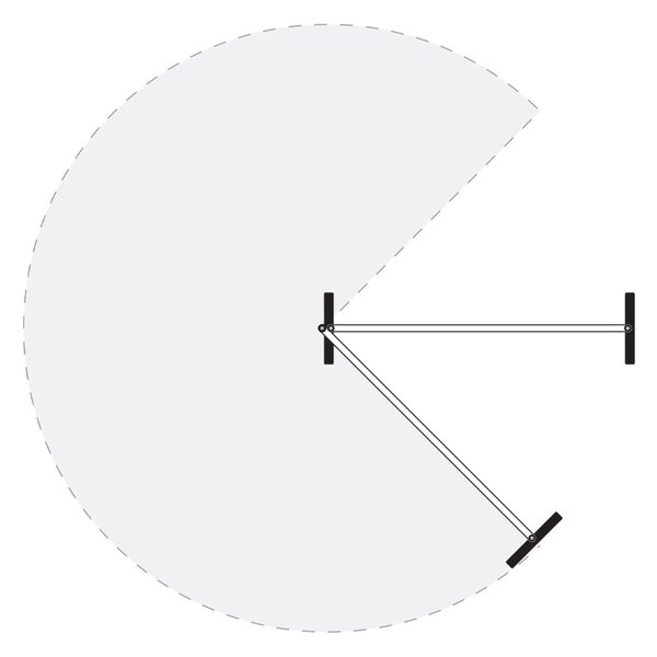 Parete Divisoria Doppia Magnetica 209x190 cm, Struttura in Alluminio Anodizzato e Superficie Scrivibile
