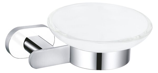 SLEZÁK-RAV: Portasapone - vetro cromo/bianco YUKON YUA0300CB