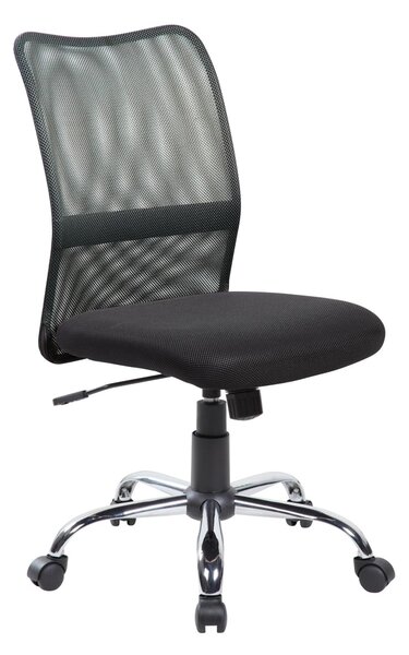 Sedia operativa senza braccioli, Denver 46x57xh 89-98 max cm Peso 10 kg , per casa ed ufficio nero