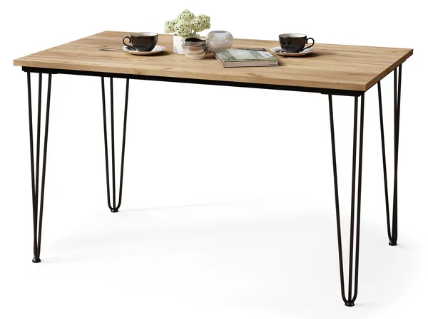 HAIRPIN S-120 Rovere Craft Gold - TAVOLO LOFT PER CUCINA SALA DA PRANZO SALONE