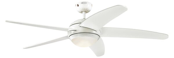 Ventilatore da soffitto LED Bendan, bianco, silenzioso - Westinghouse Westinghouse, Bendan, dimmerabile, Bianco, Soggiorno, Legno, Moderno