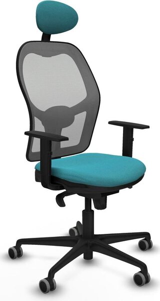 Sedia da ufficio con poggiatesta Jorquera Piqueras y Crespo 1D036G1 turchese