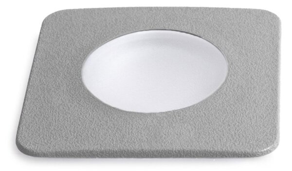 Faretto incasso calpestabile quadrato top light capri small ca qd9 gr gu10 led cct ip67 230v grigio resina - Top Light