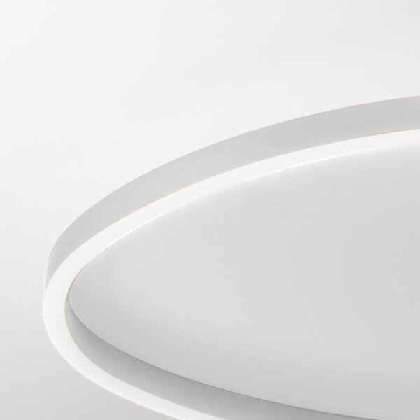 Plafoniera moderna gea luce ecaris pm fecpb2 led bianco alluminio silicone - Gea Luce