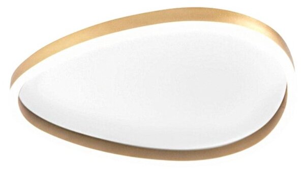 Plafoniera classica gea luce ecaris pm fecpo2 led oro alluminio silicone - Gea Luce