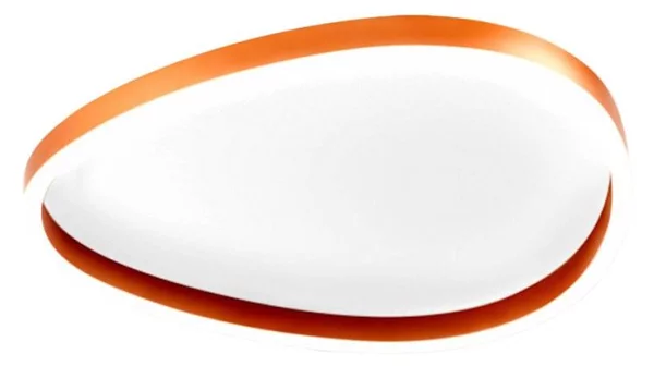 Plafoniera moderna gea luce ecaris pm fecpa2 led arancio alluminio silicone - Gea Luce