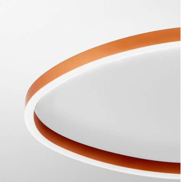 Plafoniera moderna gea luce ecaris pm fecpa2 led arancio alluminio silicone - Gea Luce