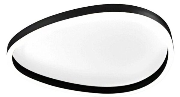 Plafoniera moderna gea luce ecaris pm fecpn2 led nero alluminio silicone - Gea Luce