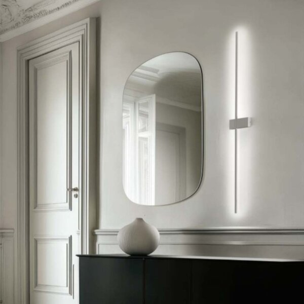 Applique moderno gea luce cynara ap fcyab1 led bianco alluminio silicone - Gea Luce