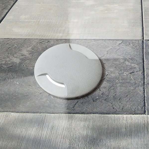 Faretto incasso tondo calpestabile biemissione top light capri small ca tb9 gr gu10 led cct ip67 230v grigio resina - Top Light