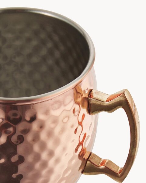 Tazza Moscow Mule in rame con superficie martellata Shiny