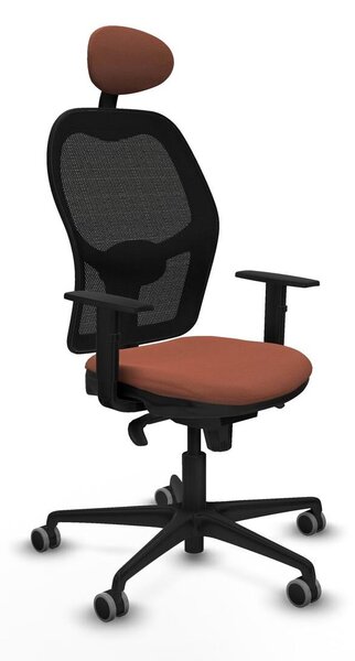 Sedia da ufficio con poggiatesta Jorquera Piqueras y Crespo 1D036G1 Marrone Nero