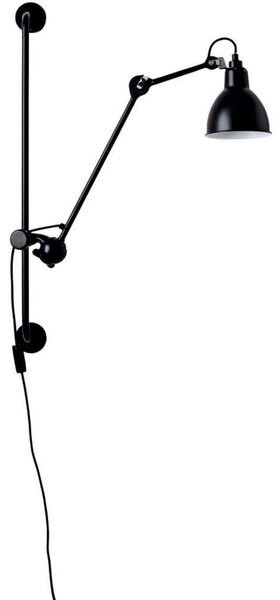Applique da parete Lampe Gras, 201 Round, Nero, Soggiorno, Metallo, Industriale