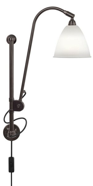 Applique Bestlite BL5, Ø 16 cm, nero/porcellana - Gubi