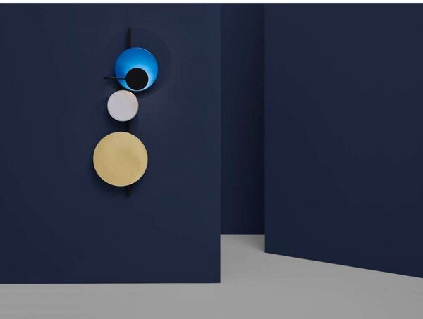Applique da parete PLEASE WAIT to be SEATED, Blu, Soggiorno, Metallo
