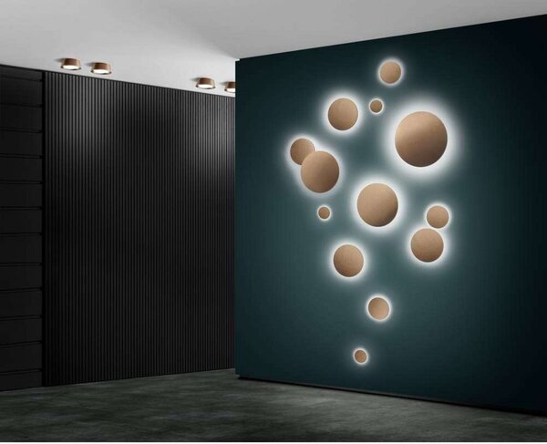 Applique da parete LIGHT-POINT, Bronzo / Ottone anticato, Bagno, Alluminio