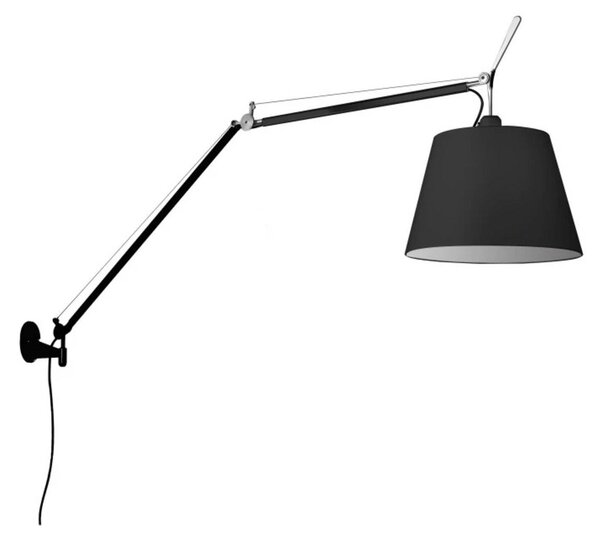 Tolomeo Mega applique con interruttore Ø320 Nero - Artemide