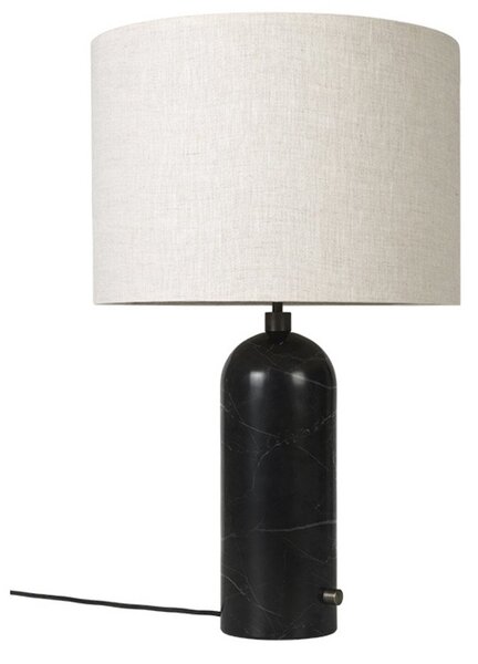 Lampade da tavolo GUBI, dimmerabile, Nero, Soggiorno, Marmo
