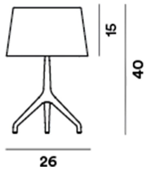 Lampade da tavolo Foscarini, dimmerabile, Grigio, Alluminio