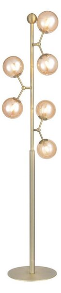 Lampada da terra Halo Design, Dorato / Ottone, Soggiorno, Metallo