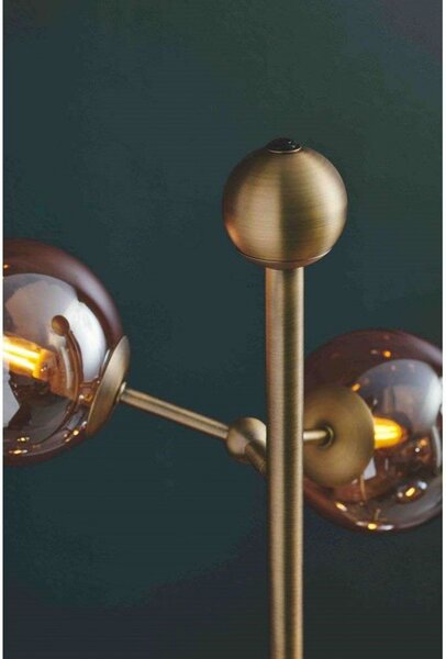 Lampada da terra Halo Design, Dorato / Ottone, Soggiorno, Metallo