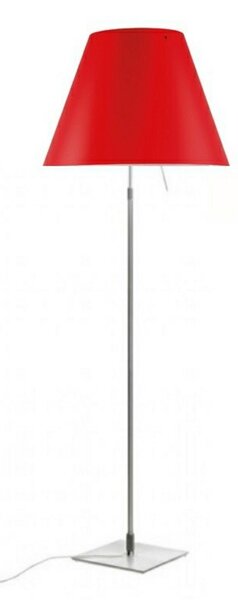 Lampada da terra Luceplan, Rosso, Soggiorno, Alluminio