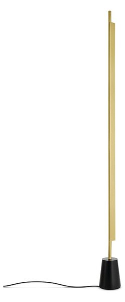 Lampada da terra Luceplan, Dorato / Ottone, Soggiorno, Alluminio
