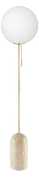 Lampada da terra Globen Lighting, Torrano, Beige, Soggiorno, Vetro, Design