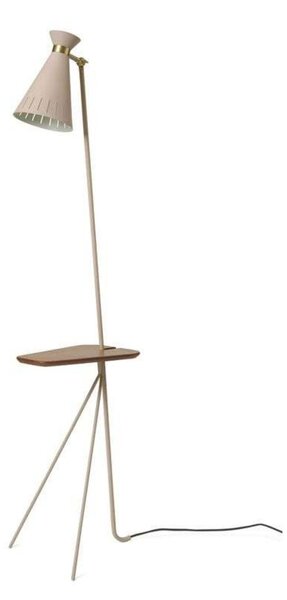 Lampada da terra Warm Nordic, Cone, Beige, Soggiorno, Metallo, Vintage