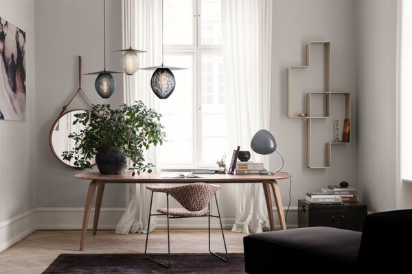 Lampada a sospensione GUBI, Grigio, Soggiorno, Metallo