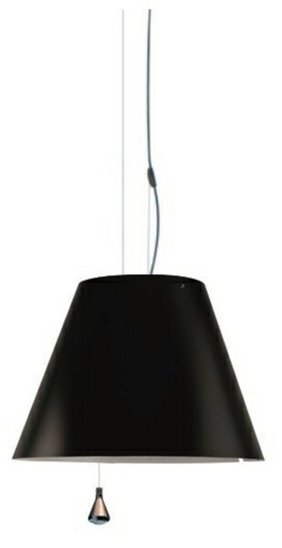 Lampada a sospensione Luceplan, Nero, Sala da pranzo, Metallo