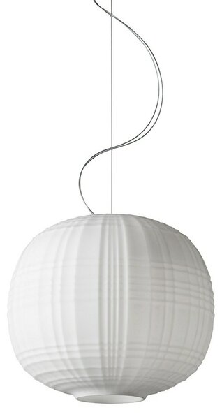 Lampada a sospensione Foscarini, Bianco, Soggiorno, Vetro