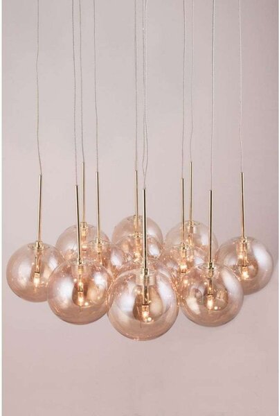 Lampada a sospensione Globen Lighting, Arancione, Soggiorno, Metallo
