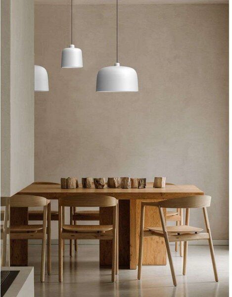 Lampada a sospensione Luceplan, Nero, Sala da pranzo, Metallo