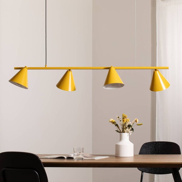 Lampada a sospensione Hängeleuchte Form 4 ALDEX, dimmerabile, Giallo / Arancione, Soggiorno / Sala da pranzo, Metallo, Moderno, Lampada a sospensione