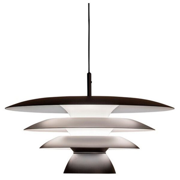 Lampada a sospensione Belid, Nero, Sala da pranzo, Metallo