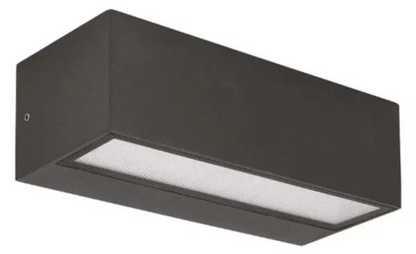 Applique moderno gea led ges2241 led ip65 alluminio antracite biemissione - Gea Led
