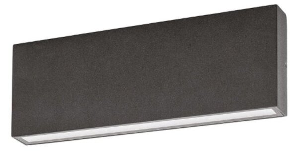 Applique moderno gea led ges2214 led ip65 alluminio antracite biemissione - Gea Led