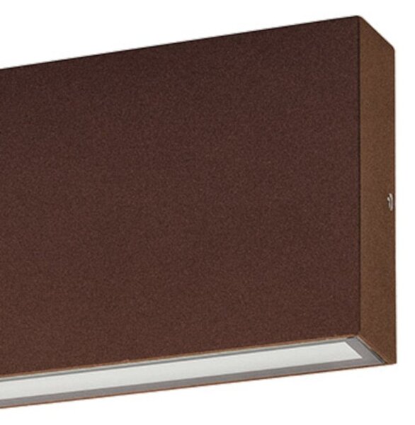 Applique classico gea led ges2212 led ip65 alluminio marrone biemissione - Gea Led
