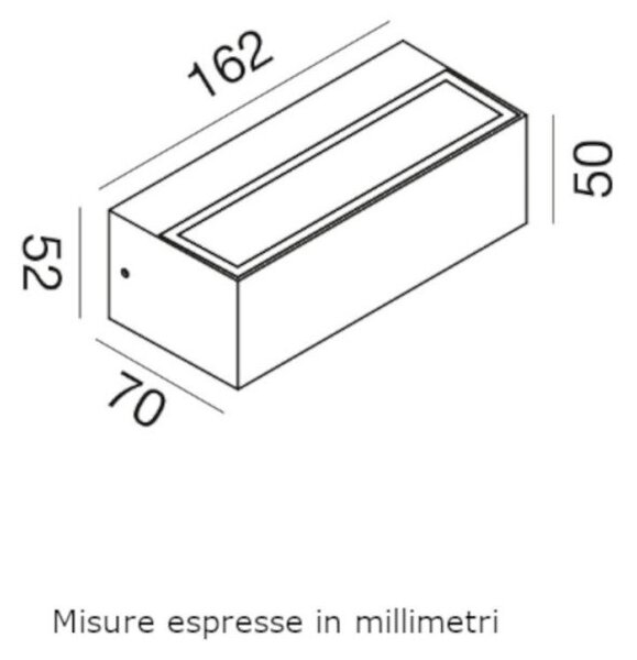 Applique classico gea led ges2242 led ip65 alluminio marrone biemissione - Gea Led