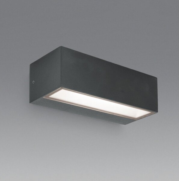 Applique moderno gea led ges2241 led ip65 alluminio antracite biemissione - Gea Led
