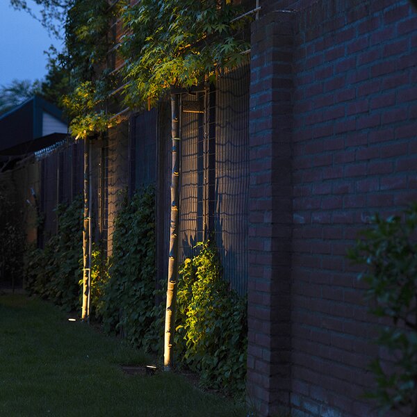 Faretto da esterno smart nero moderno con cavo e spina 200cm incl. WiFi GU10 IP65 - Basic