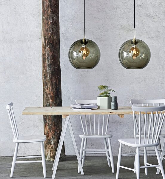 Lampada a sospensione Belid, Grigio, Sala da pranzo, Metallo