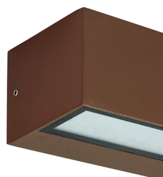 Applique classico gea led ges2242 led ip65 alluminio marrone biemissione - Gea Led