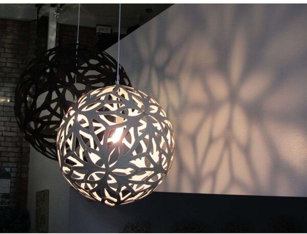 Lampada a sospensione david trubridge, Bianco, Soggiorno, Bambù