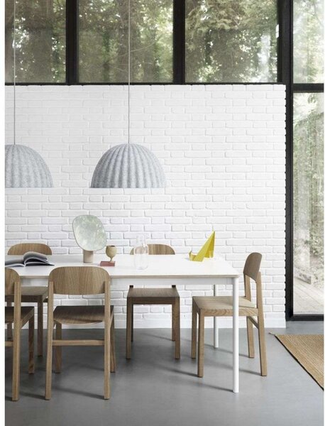 Lampada a sospensione Muuto, dimmerabile, Verde, Soggiorno, Tessuto / Tessile