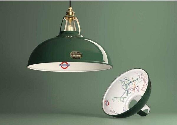 Lampada a sospensione Coolicon, Verde, Soggiorno, Metallo, Design