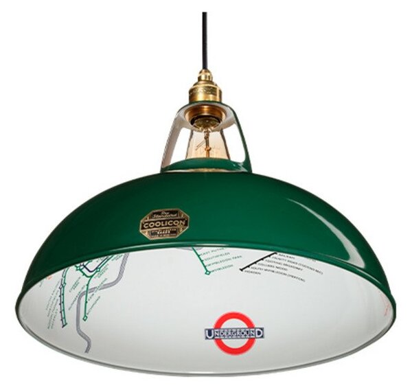 Lampada a sospensione Coolicon, Verde, Soggiorno, Metallo, Design